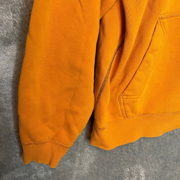 Nike Men Y2K Older Brother Just Do It Full Zip Fleece Hooded Orange Jacket XL - Picture 5 of 16